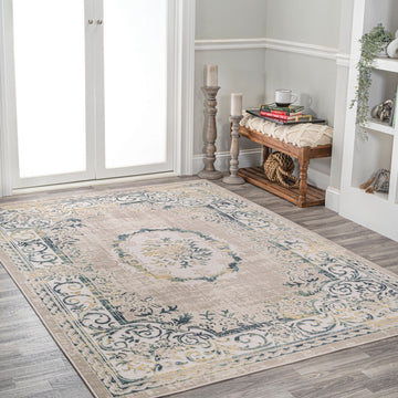Rosalia Cottage Medallion Area Rug